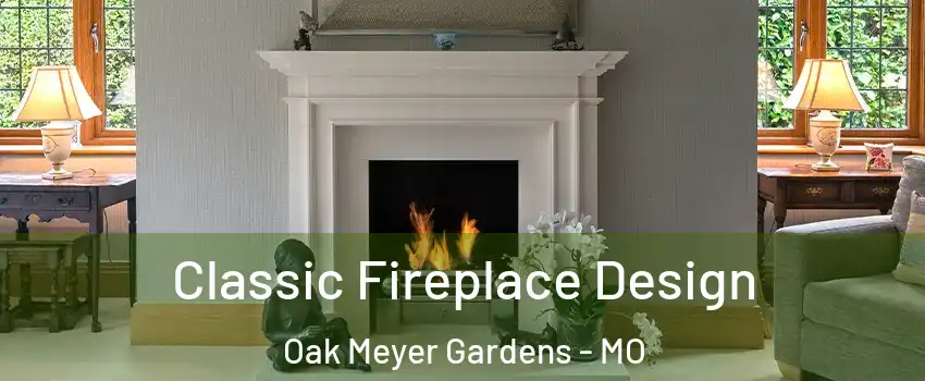 Classic Fireplace Design Oak Meyer Gardens - MO