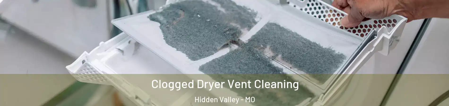 Clogged Dryer Vent Cleaning Hidden Valley - MO