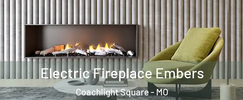 Electric Fireplace Embers Coachlight Square - MO