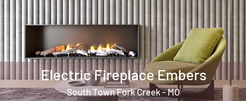 Electric Fireplace Embers South Town Fork Creek - MO