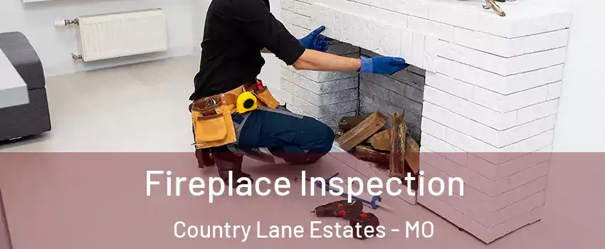 Fireplace Inspection Country Lane Estates - MO