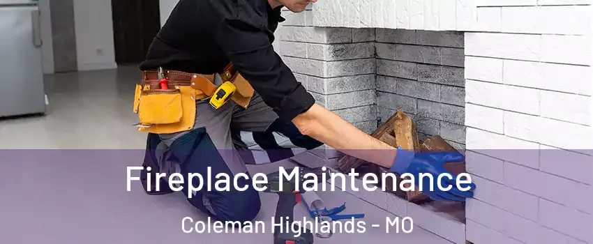 Fireplace Maintenance Coleman Highlands - MO