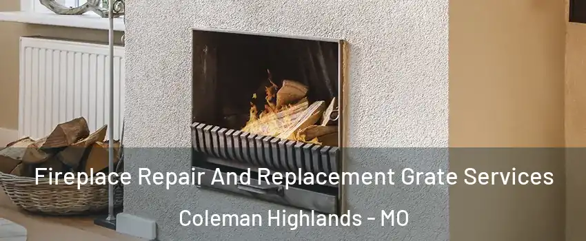 Fireplace Repair And Replacement Grate Services Coleman Highlands - MO