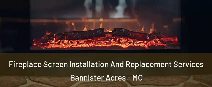 Fireplace Screen Installation And Replacement Services Bannister Acres - MO