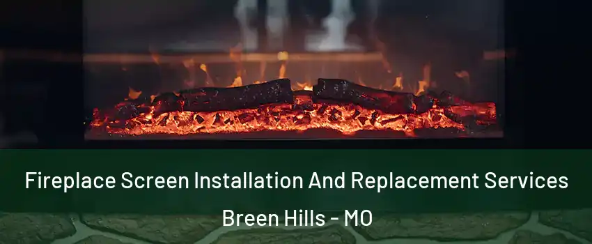 Fireplace Screen Installation And Replacement Services Breen Hills - MO