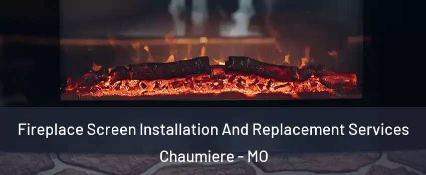 Fireplace Screen Installation And Replacement Services Chaumiere - MO