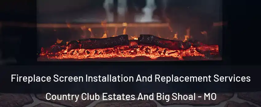 Fireplace Screen Installation And Replacement Services Country Club Estates And Big Shoal - MO