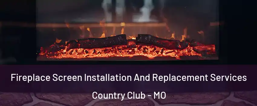 Fireplace Screen Installation And Replacement Services Country Club - MO