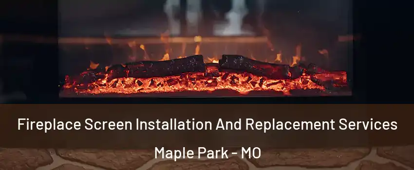 Fireplace Screen Installation And Replacement Services Maple Park - MO