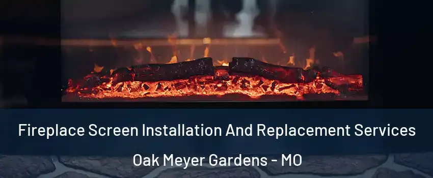 Fireplace Screen Installation And Replacement Services Oak Meyer Gardens - MO