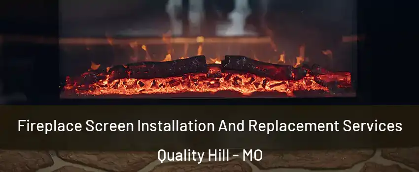 Fireplace Screen Installation And Replacement Services Quality Hill - MO