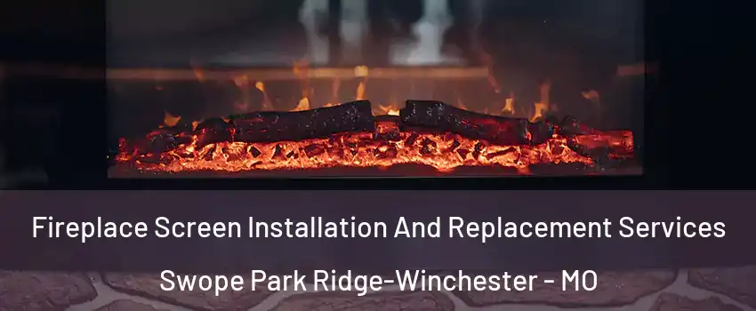 Fireplace Screen Installation And Replacement Services Swope Park Ridge-Winchester - MO