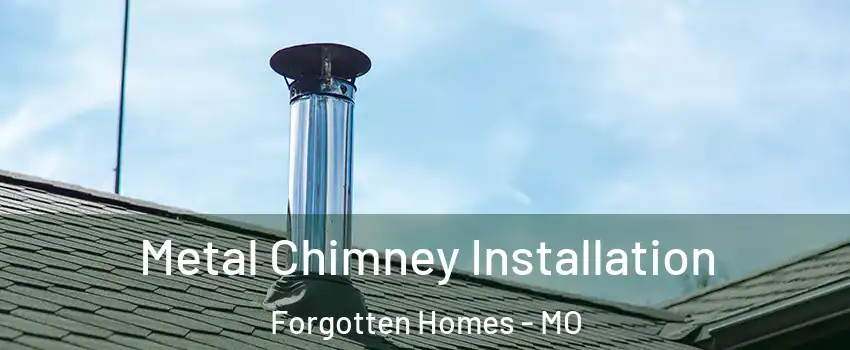 Metal Chimney Installation Forgotten Homes - MO