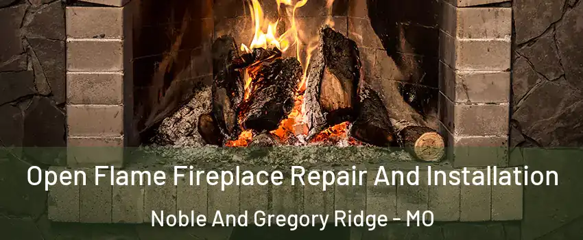 Open Flame Fireplace Repair And Installation Noble And Gregory Ridge - MO