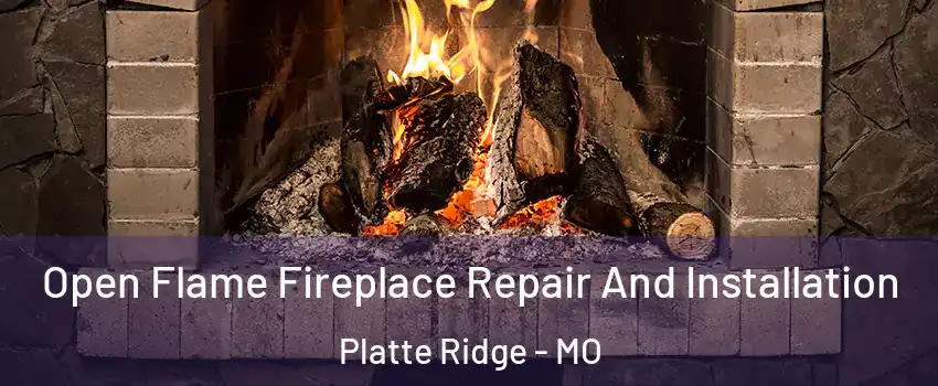 Open Flame Fireplace Repair And Installation Platte Ridge - MO