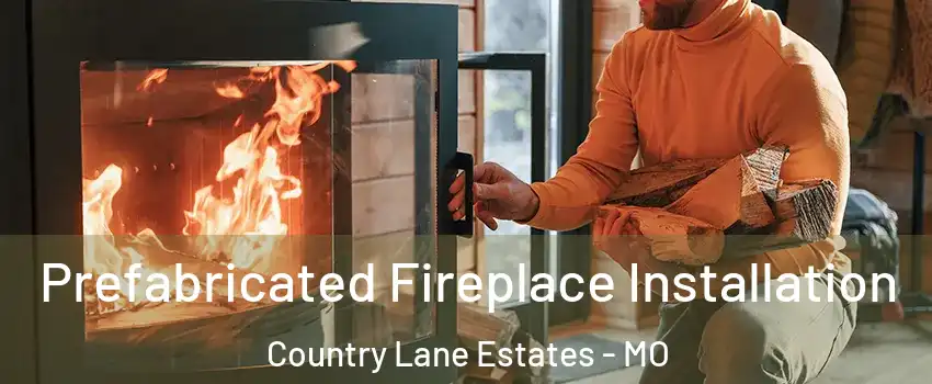 Prefabricated Fireplace Installation Country Lane Estates - MO