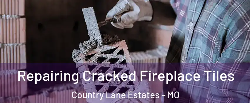 Repairing Cracked Fireplace Tiles Country Lane Estates - MO